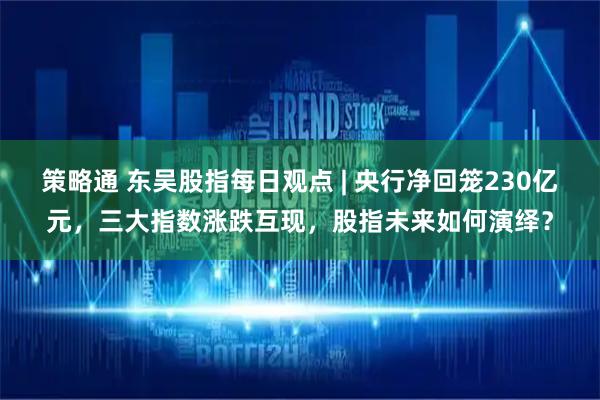 策略通 东吴股指每日观点 | 央行净回笼230亿元，三大指数涨跌互现，股指未来如何演绎？