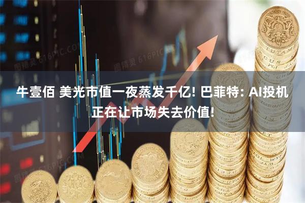 牛壹佰 美光市值一夜蒸发千亿! 巴菲特: AI投机正在让市场失去价值!