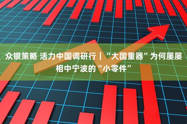 众银策略 活力中国调研行｜“大国重器”为何屡屡相中宁波的“小零件”