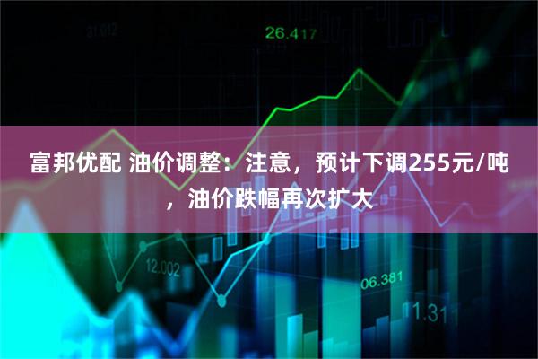 富邦优配 油价调整：注意，预计下调255元/吨，油价跌幅再次扩大
